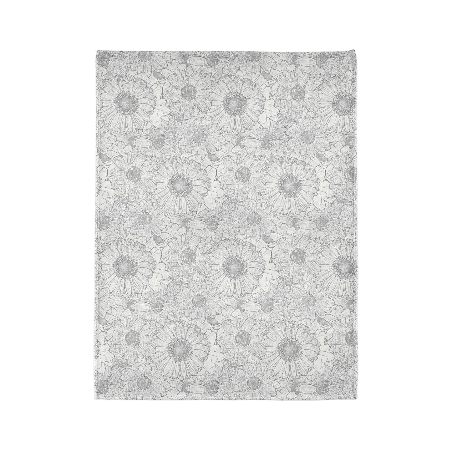 Grey Florals Blanket