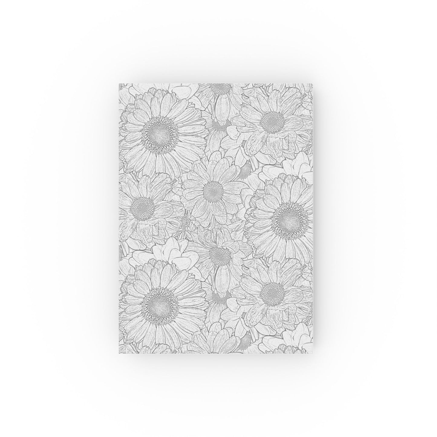 Grey Florals Hardcover Journal