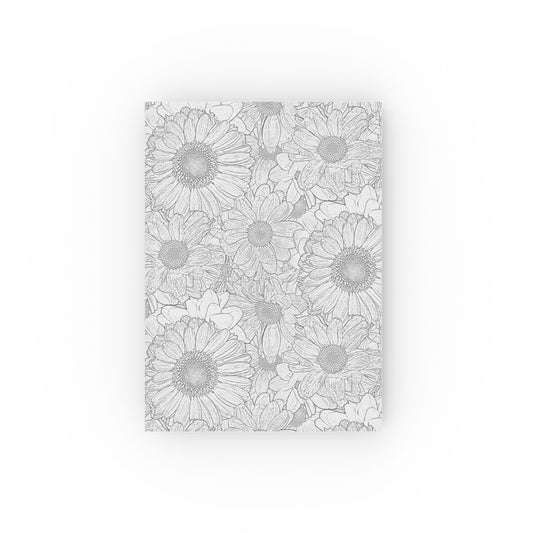 Grey Florals Hardcover Journal