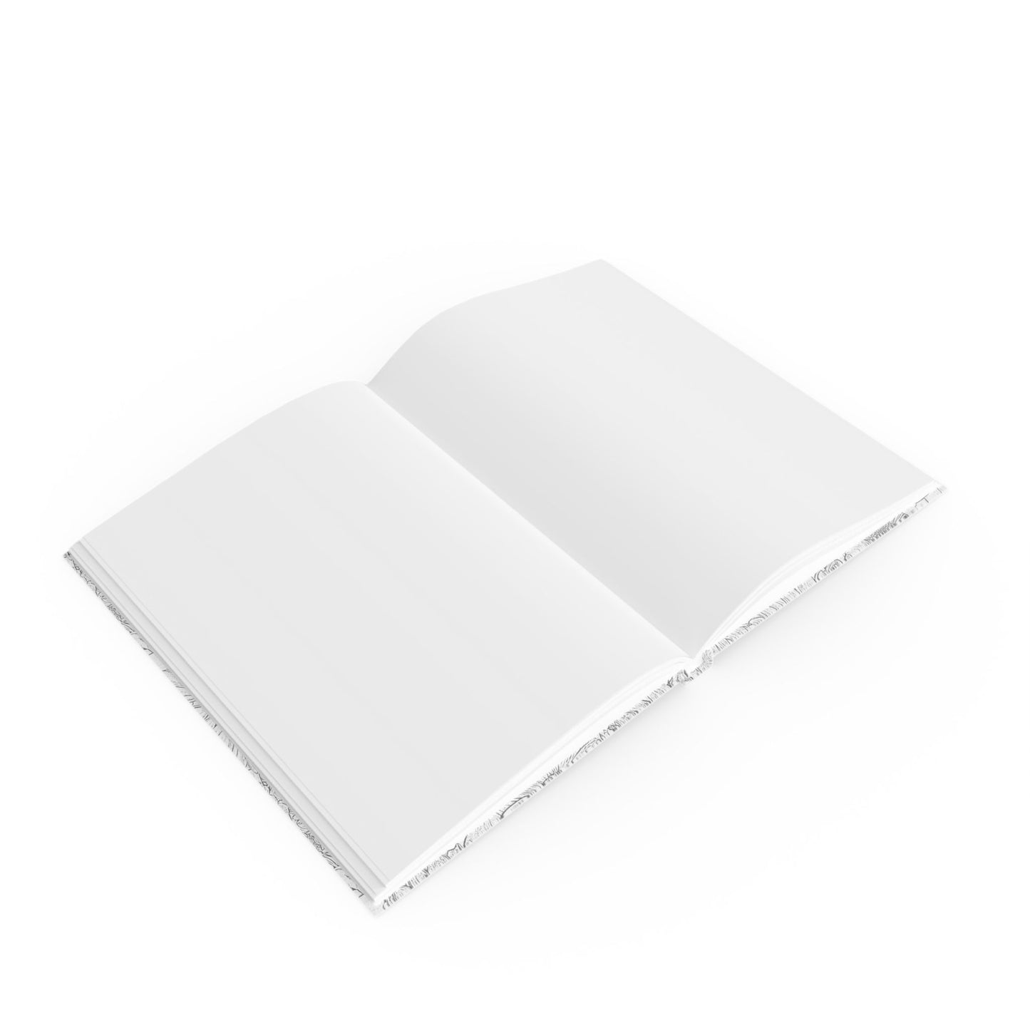 Grey Florals Hardcover Journal