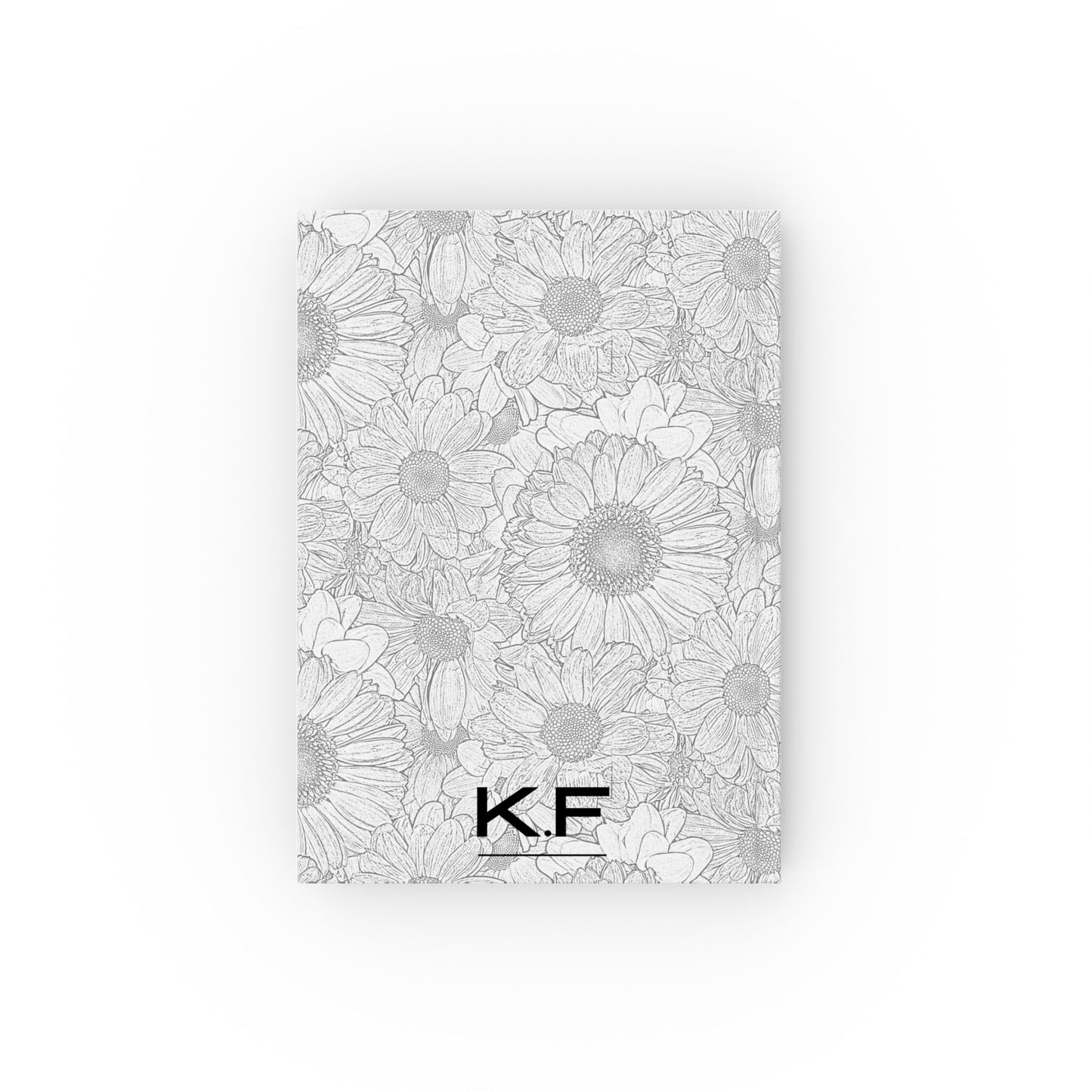 Grey Florals Hardcover Journal