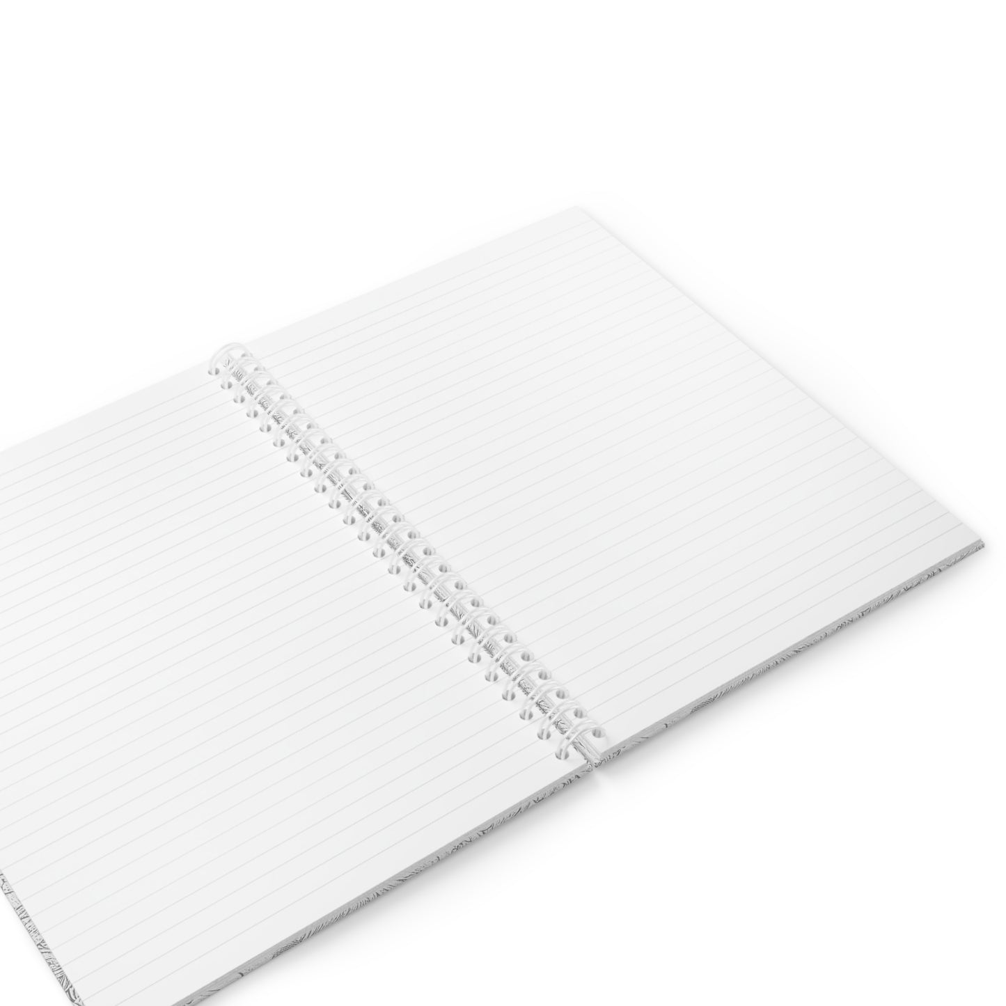 Grey Florals Spiral Bound Notebook