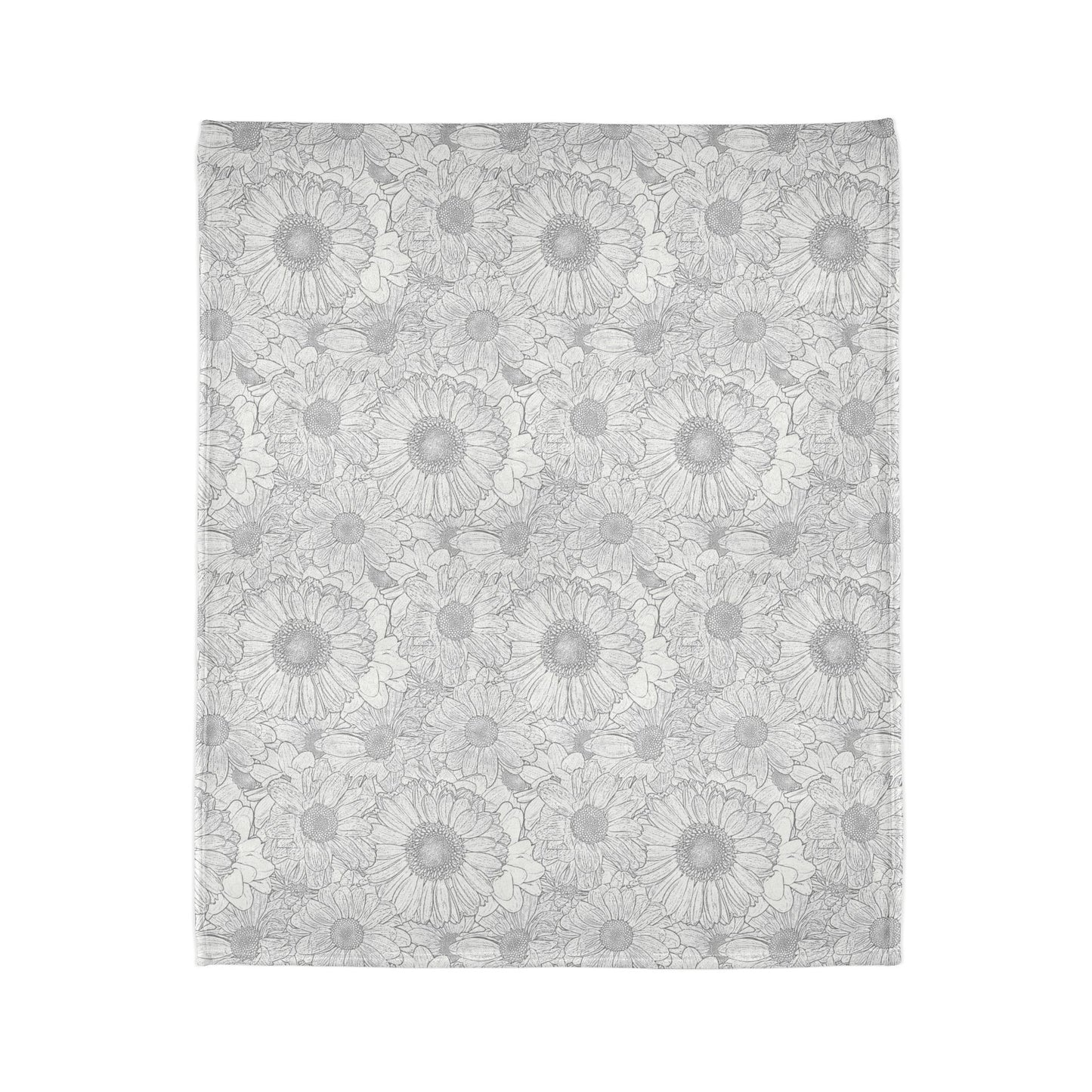 Grey Florals Blanket